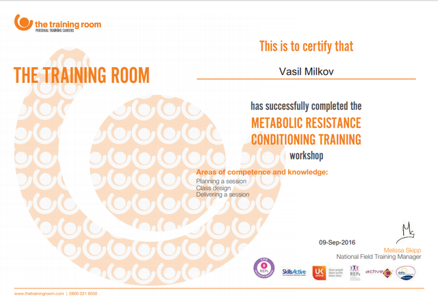 Metabolic Resistance Conditioning Training